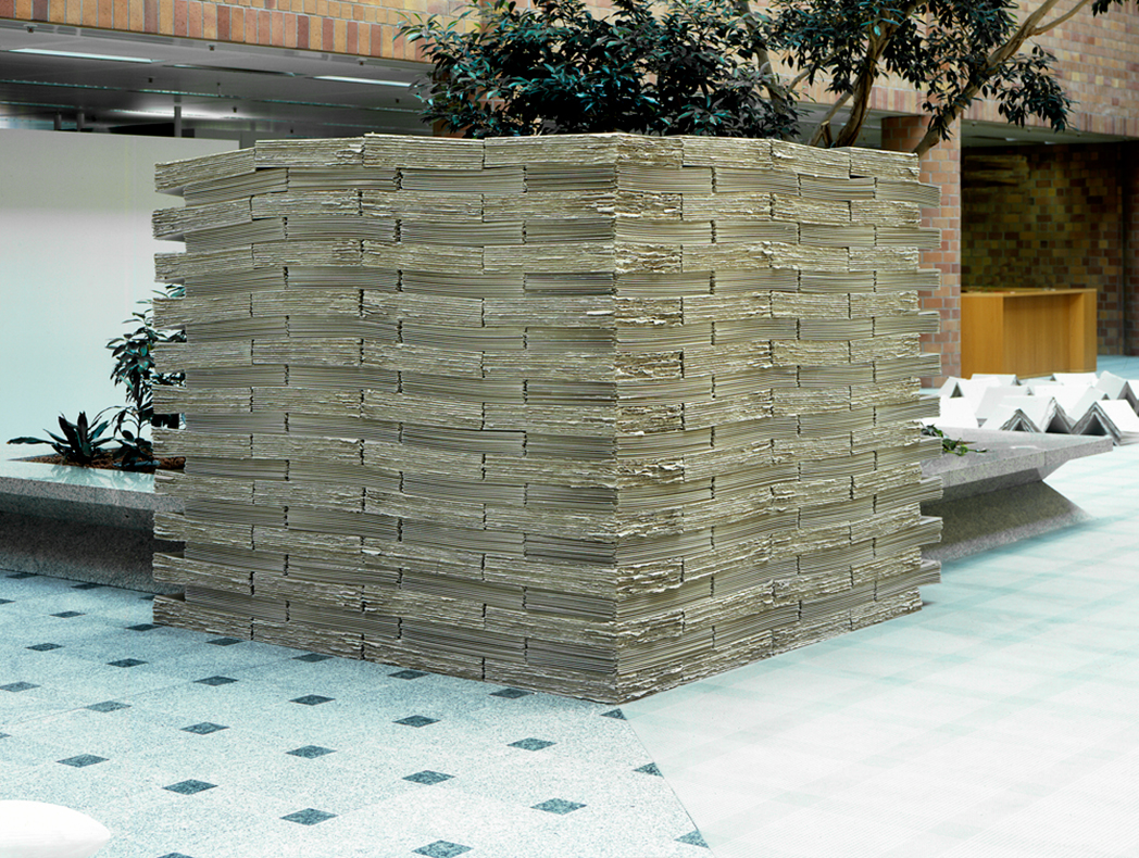 *Winkelwand*, 2000
206 x 248 x 248
Galerie Sparkasse Ravensburg